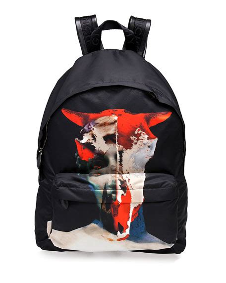 givenchy skull print backpack|Givenchy Bull/Skull Printed Backpack .